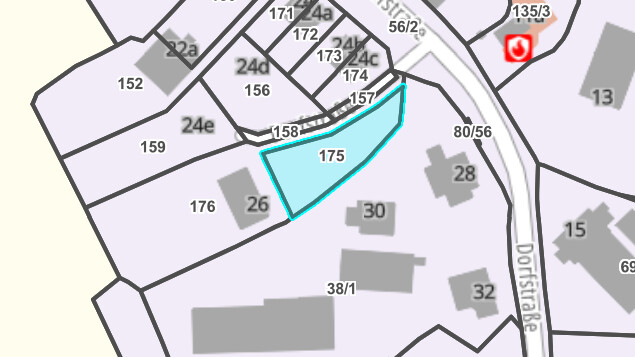 Flurst�ck 175 Wohngrundst�ck Schwissel