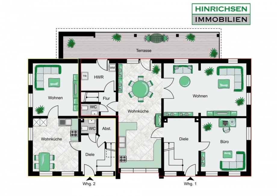 Grundriss Erdgeschoss Landhaus Leezen