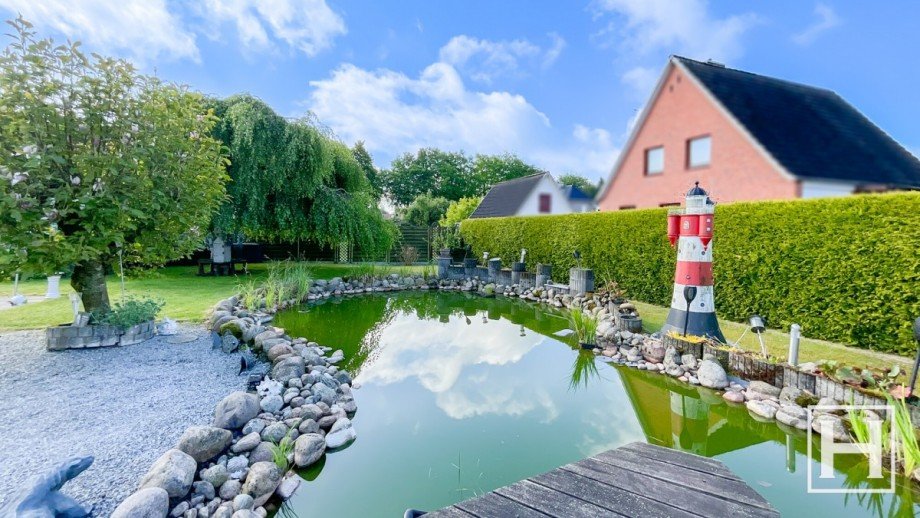 Idyllischer Teich Einfamilienhaus Stuvenborn