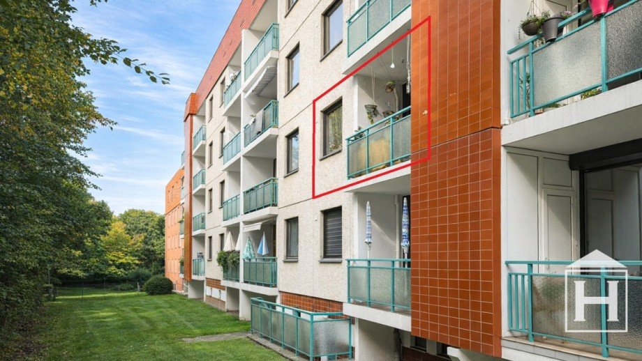Balkonansicht Etagenwohnung Bad Segeberg