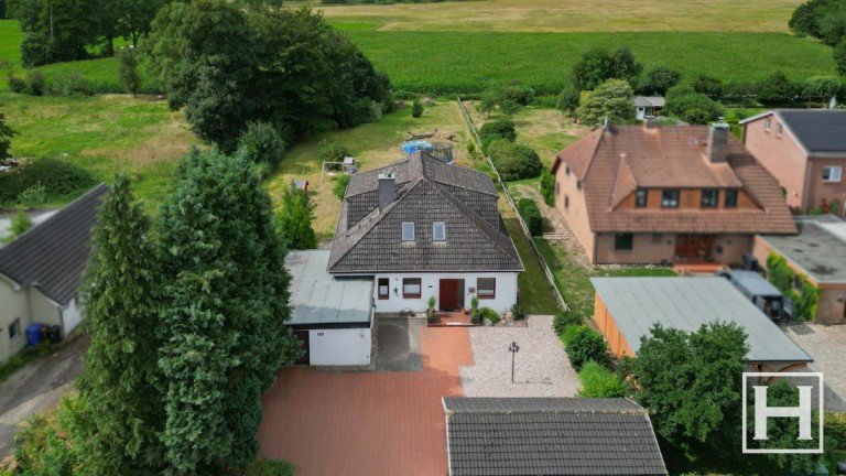 Ansicht von oben Kayhude Einfamilienhaus Wohnen mit Weitblick