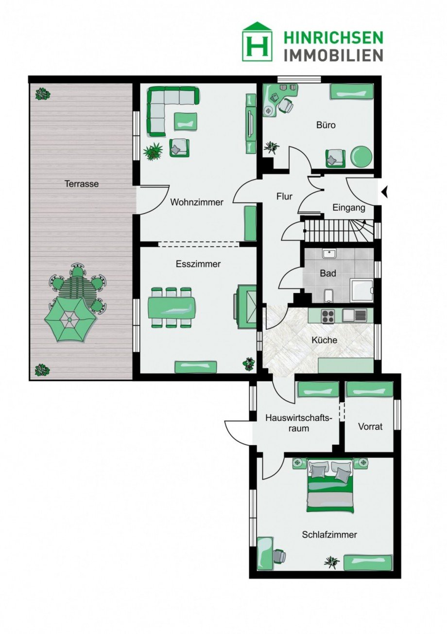 Erdgeschoss Einfamilienhaus Heidm�hlen