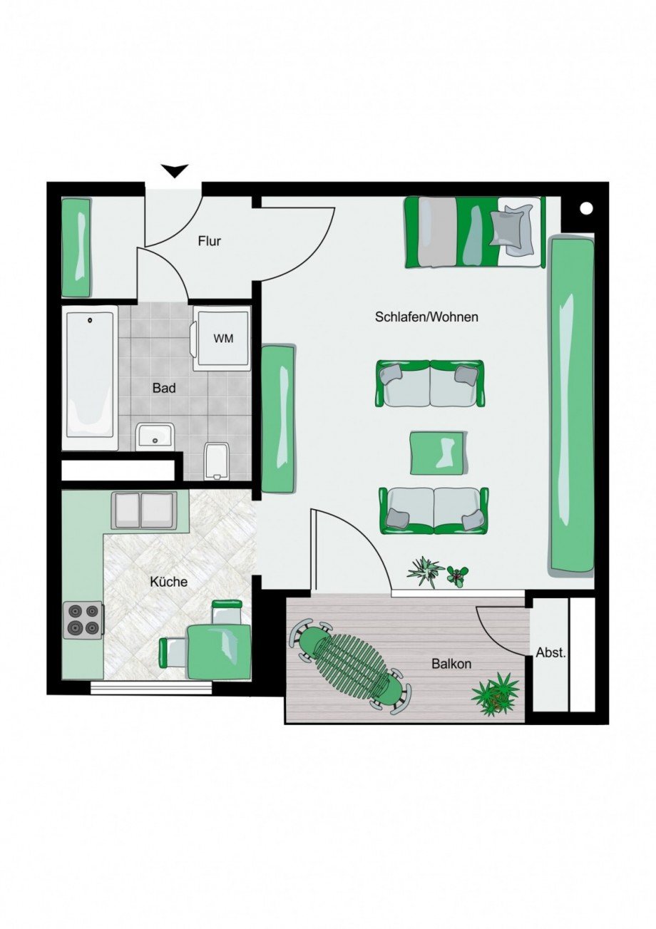 Grundriss Etagenwohnung Bad Segeberg