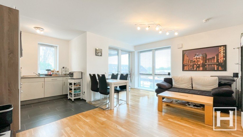Offenes Wohnzimmer Etagenwohnung Kaltenkirchen