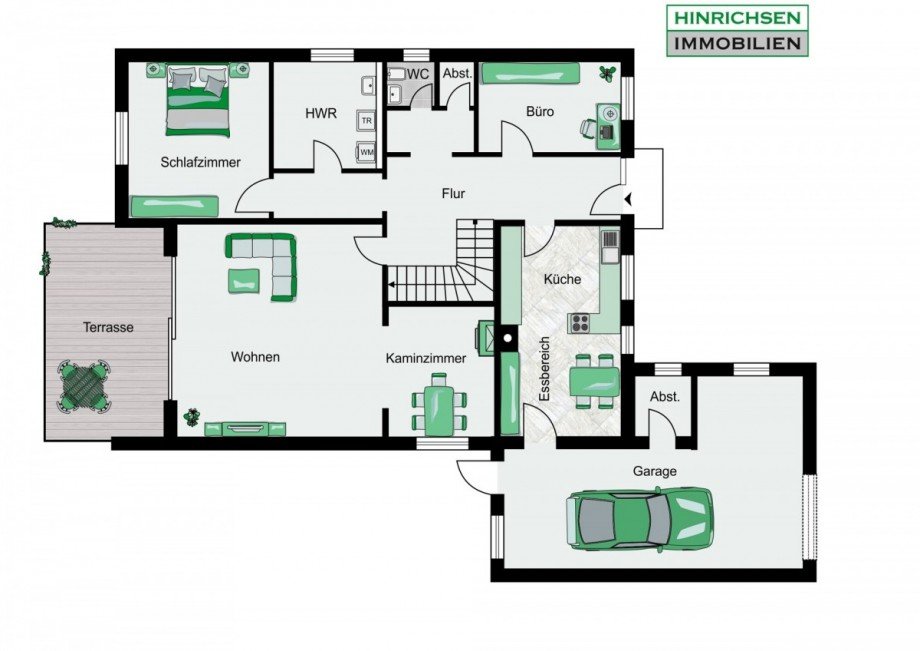 Grundriss Erdgeschoss Einfamilienhaus Kayhude