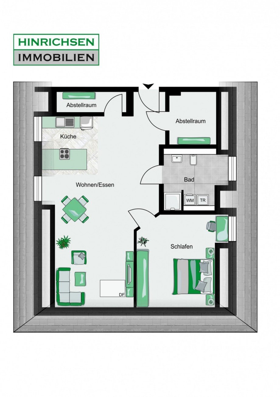 Grundriss Dachgeschosswohnung Sieversh�tten
