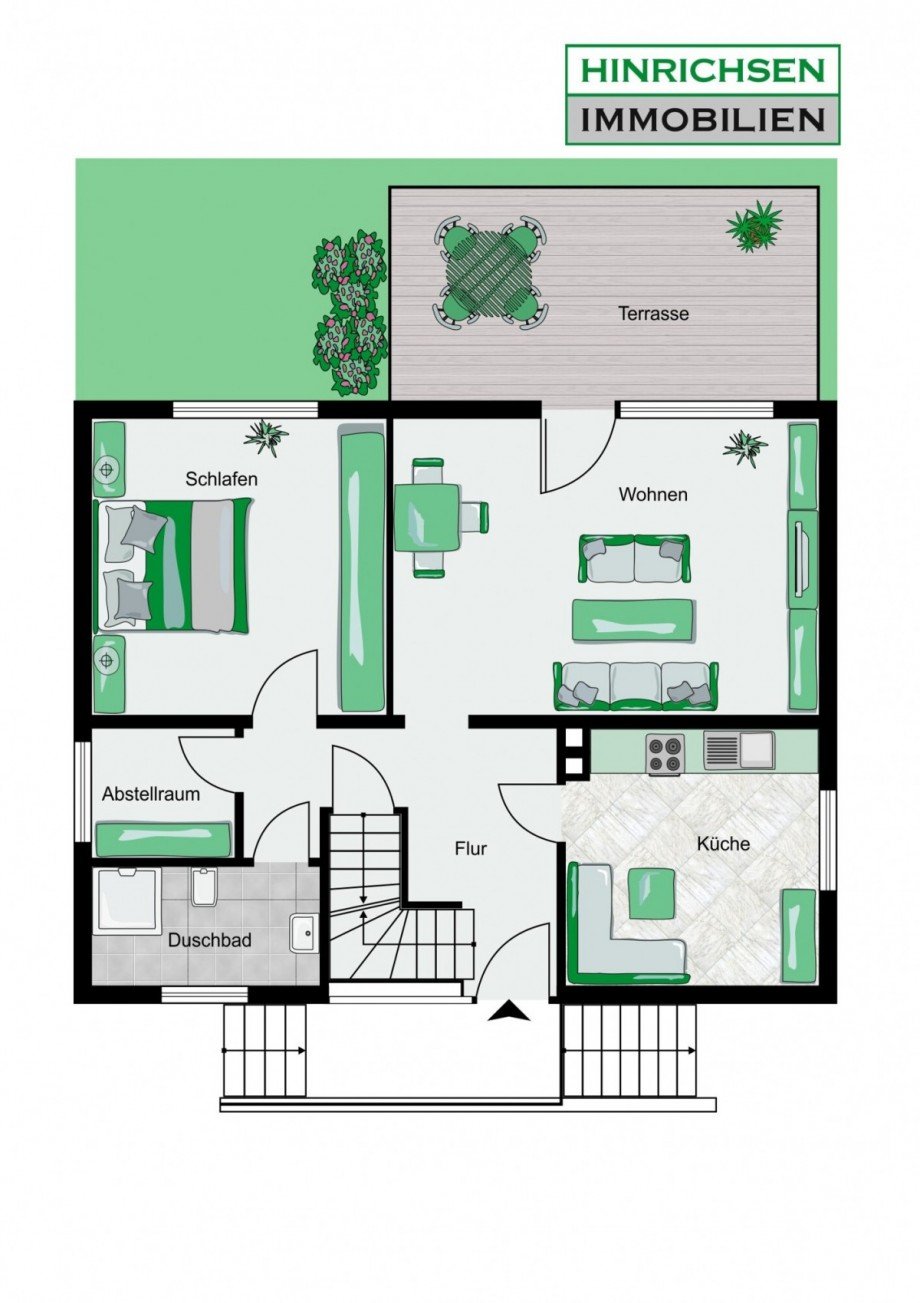 Grundriss Erdgeschoss Einfamilienhaus Nahe