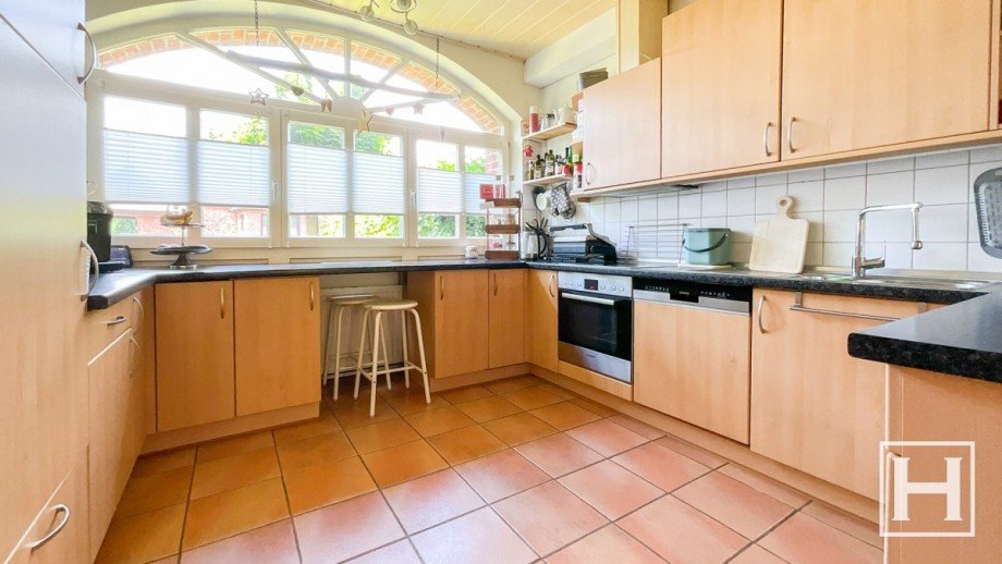 Gro�z�gige K�che Wohnung 1 Landhaus Leezen