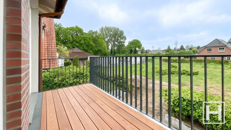 Blick vom Balkon Etagenwohnung Sieversh�tten
