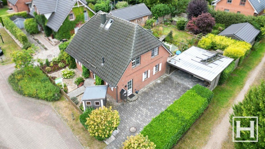 Ansicht von oben Einfamilienhaus Kisdorf