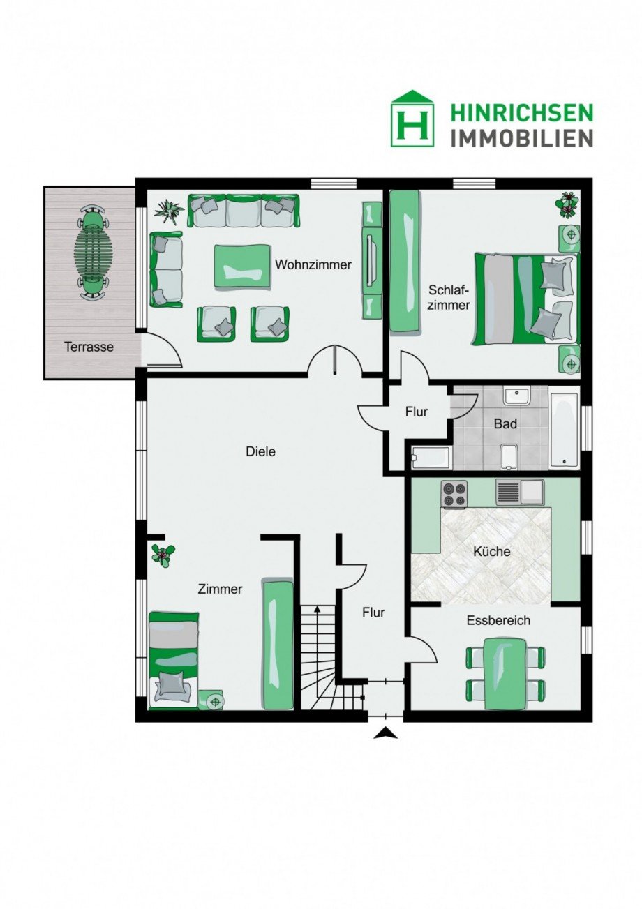 Grundriss Erdgeschoss Einfamilienhaus Bad Segeberg